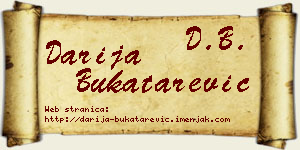 Darija Bukatarević vizit kartica